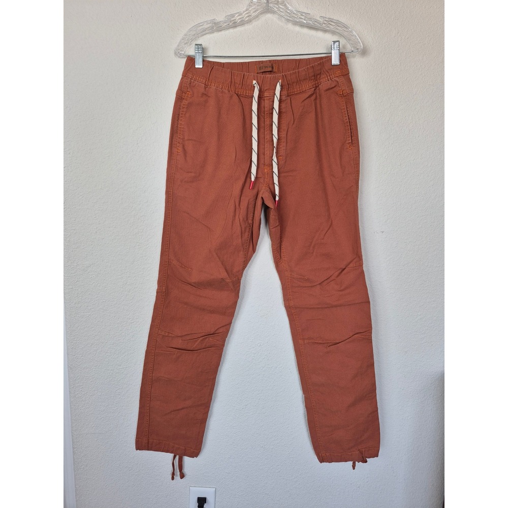 Topo Designs Dirt Men's  Stretch Drawstring Organic Cotton Joggers Size Small